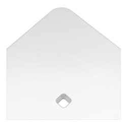 Keuco Hocker AXESS Sitzfl. 338mm, Alu silber eloxiert/weiß