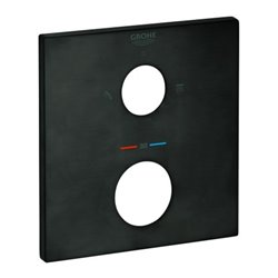 Grohe Rosette 49102 eckig für THM-FMS hard graphite gebürstet