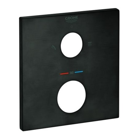 Grohe Rosette 49102 eckig für THM-FMS hard graphite gebürstet