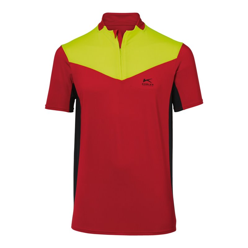 Kübler Funktionsshirt FOREST rot/warngelb Form 5050