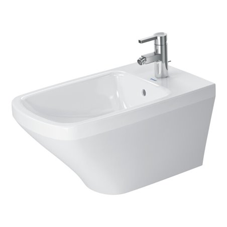 Duravit Wand-Bidet DuraStyle 37x62cm, m HL, ÜL, Hahnlochbank, weiß