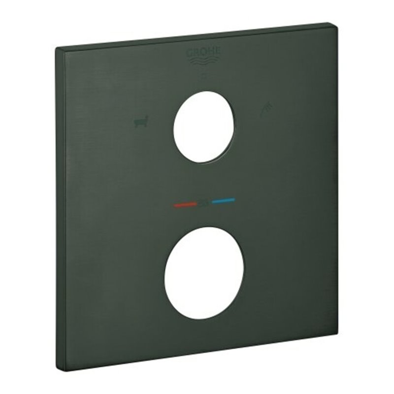 Grohe Rosette 49103 eckig für THM-FMS hard graphite gebürstet