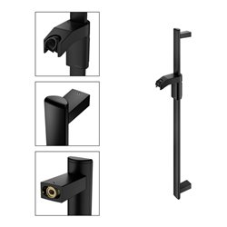 Keuco Brausestange AXESS 800mm, schwarz matt