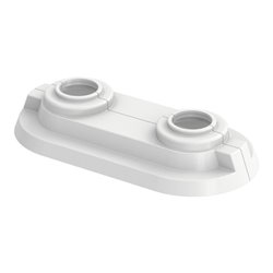 Flamco Doppelrosette RDC 50 50mm, Rohrdurchmesser 15mm, weiß