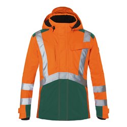Kübler Hardshelljacke REFLECTIQ PSA 2 warnorange/moosgrün Form 1327