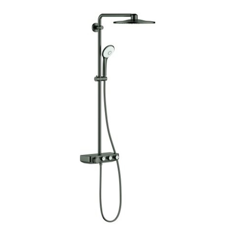 Grohe Duschsystem Euphoria SmartC 310 Duo h grap g, m AP-Thermostat, Arm 45cm schw