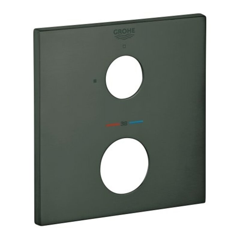 Grohe Rosette 49109 eckig für THM-FMS hard graphite gebürstet
