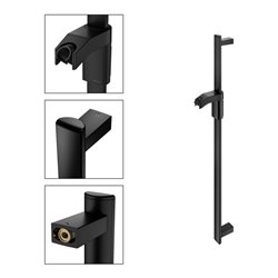 Keuco Brausestange AXESS 900mm, schwarz matt