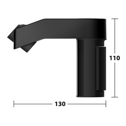 Keuco Brauseschieber AXESS schwarz matt