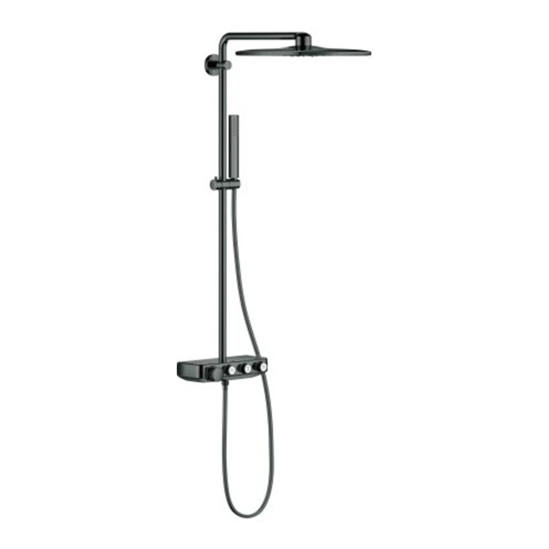 Grohe Duschsystem Euphoria SmartC 310 Cube D m AP-Thermostat, Wandmontage, hard graphite
