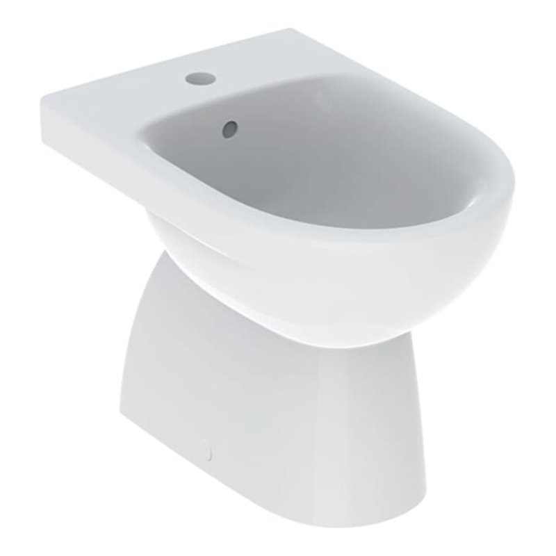 Geberit Stand-Bidet Renova m ÜL, teilgeschlossen, weiß KeraTect