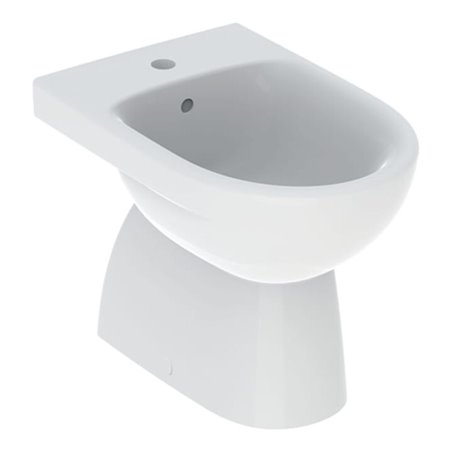 Geberit Stand-Bidet Renova m ÜL, teilgeschlossen, weiß KeraTect