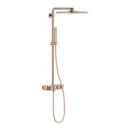 Grohe Duschsystem Euphoria SmartC 310 Cube D m AP-Thermostat, Wandmontage, warm sunset