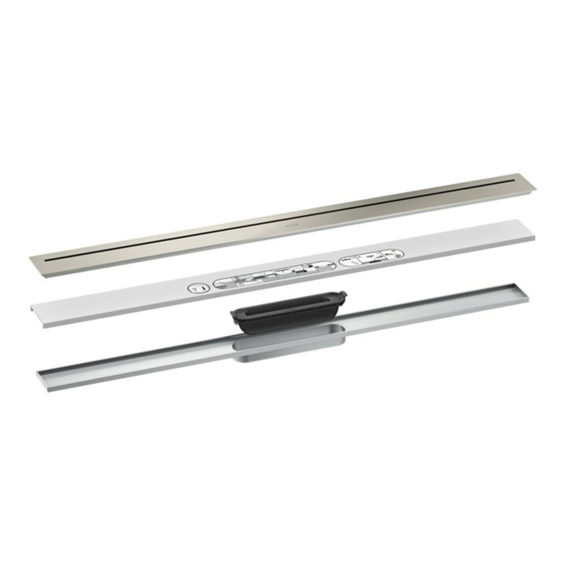 hansgrohe Duschrinne Drain 900mm, FM-Set, frei im Raum, ES optic