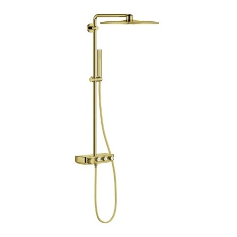 Grohe Duschsystem Euphoria SmartC 310 Cube D m AP-Thermostat, Wandmontage, cool sunrise