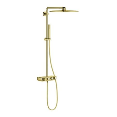 Grohe Duschsystem Euphoria SmartC 310 Cube D m AP-Thermostat, Wandmontage, cool sunrise