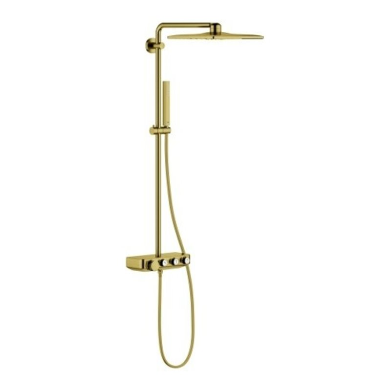 Grohe Duschsystem Euphoria SmartC 310 Cube D C sr g, m AP-Thermostat, Arm 45cm schwenkb.