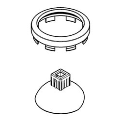 Grohe Abdeckelement 46663 moon white moon white