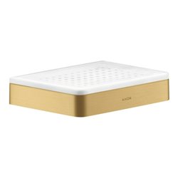 hansgrohe Seifenschale Axor universal Keramikeinsatz, brushed gold optic