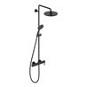 Duravit Duschsystem C.1 Ausl. 350mm, m Brause-Einhebelmischer, schwarz matt
