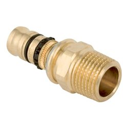 Geberit bergang Mepla d 50mmxR 1 1/2, mit AG, Rotguss