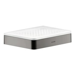 hansgrohe Seifenschale Axor universal Keramikeinsatz, polished black chrome