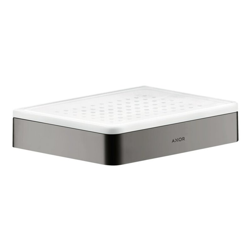 hansgrohe Seifenschale Axor universal Keramikeinsatz, polished black chrome