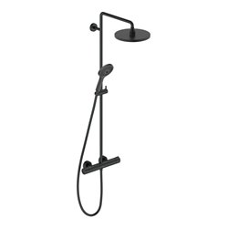 Duravit Duschsystem C.1 Ausl. 350mm, m Brausethermostat, sw matt