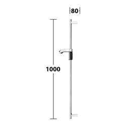 Keuco Brausestange AXESS 1000mm, verchromt