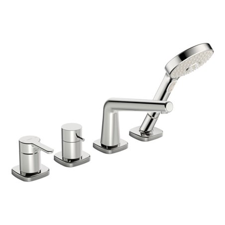 Hansa Fertigset HANSADESIGNO Style 4-L.-BW-EHM, Rosette soft edge, chrom