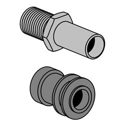 V&B Zuflussverbinder d 3,5cm, für Urinal