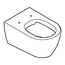 Grohe Wand-WC, Tiefspüler Essence Keramik alp-we PureGuard, randlos, Abg. waag.