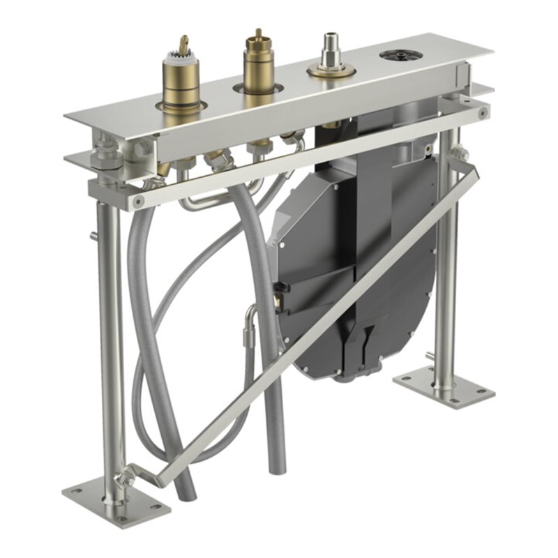 Hansa Grundkörper HANSACOMPACT 4-Loch-Fliesenrand-Armatur, chrom