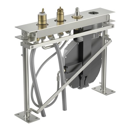 Hansa Grundkörper HANSACOMPACT 4-Loch-Fliesenrand-Armatur, chrom