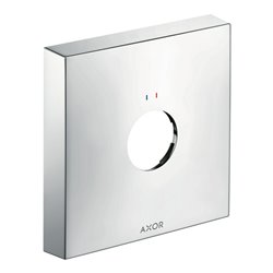 hansgrohe Verlängerungsrosette Axor 1-Loch, eckig, rot/blau, chrom