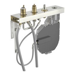 Hansa Grundkörper HANSACOMPACT 4-Loch-Fliesenrand-Armatur, chrom