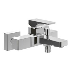 V&B Einhebelmischer für Badewanne Architectura Square mit Umsteller, Wandmontage, chrom