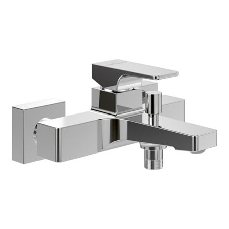 V&B Einhebelmischer für Badewanne Architectura Square mit Umsteller, Wandmontage, chrom