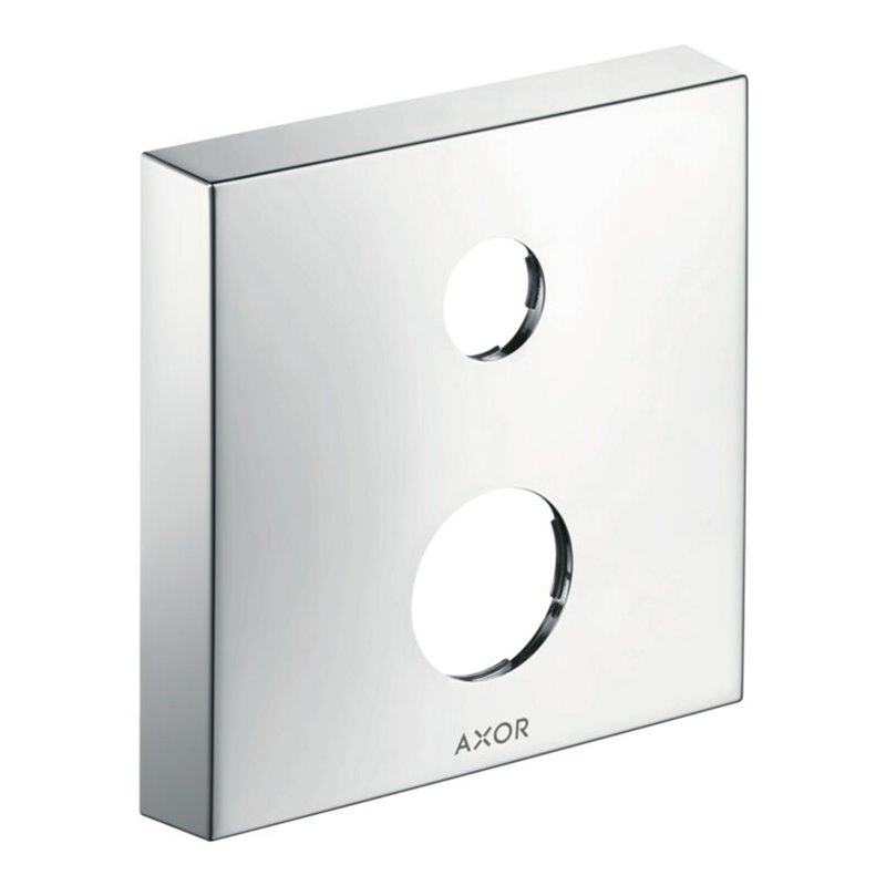 hansgrohe Verlängerungsrosette Axor 2-Loch, eckig, chrom