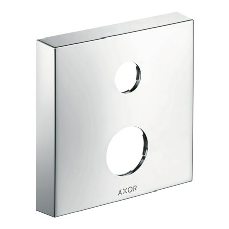 hansgrohe Verlängerungsrosette Axor 2-Loch, eckig, chrom