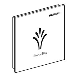 Geberit Wandbedienpanel AquaClean Sela berü.l, z AP, Oberfl. Kst./Farbe we.