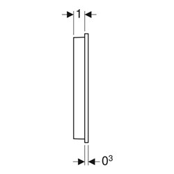 Geberit Wandbedienpanel AquaClean Sela berü.l, z AP, Oberfl. Kst./Farbe we.