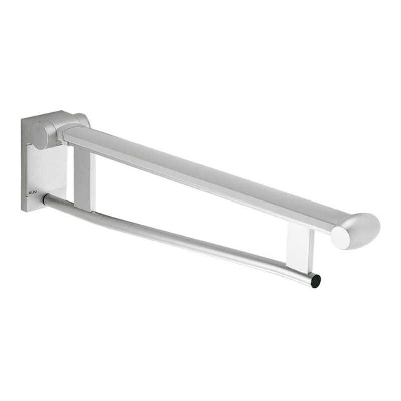 Keuco WT-Stützklappgriff Plan Care 650mm, gebremst, verchromt/lichtgrau