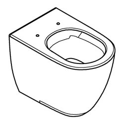 Grohe Stand-WC, Tiefspüler Essence Keramik spülrandlos, Abgang universal, alpinweiß