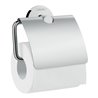 hansgrohe Toilettenpapierhalter Logis Uni. mit Deckel, Wandmontage, Messing, chrom