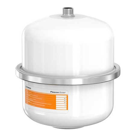 Flamco Ausdehnungsgefäß FLEXCON SOLAR 8 l, 8 b, R 3/4, Vordruck 2,5 bar, weiß