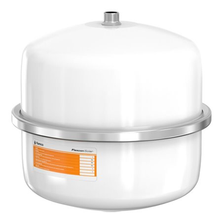 Flamco Ausdehnungsgefäß FLEXCON SOLAR 18 l, 8 b, R 3/4, Vordr. 2,5 bar, weiß