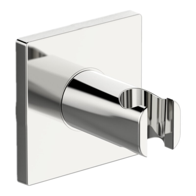 Hansa Wandbrausehalter HANSALIVING mit Brausehalter, eckige Rosette, chrom