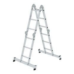 MUNK Aluminium-Vielzweckleiter vierteilig mit nivello ® -Traverse