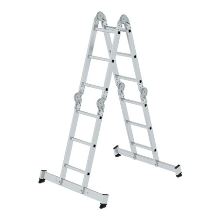 MUNK Aluminium-Vielzweckleiter vierteilig mit nivello ® -Traverse